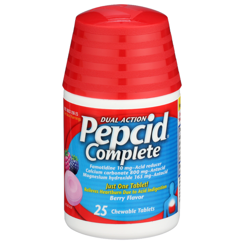 Pepcid Complete Berry Dual Action - 25 Count