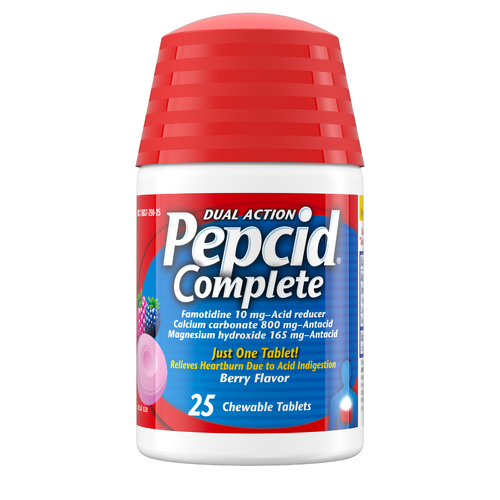 Pepcid Complete Berry Dual Action - 25 Count