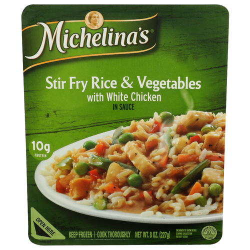 Michelina's In Sauce Stir Fry Rice & Vegetables With White Chicken - 8 Ounce