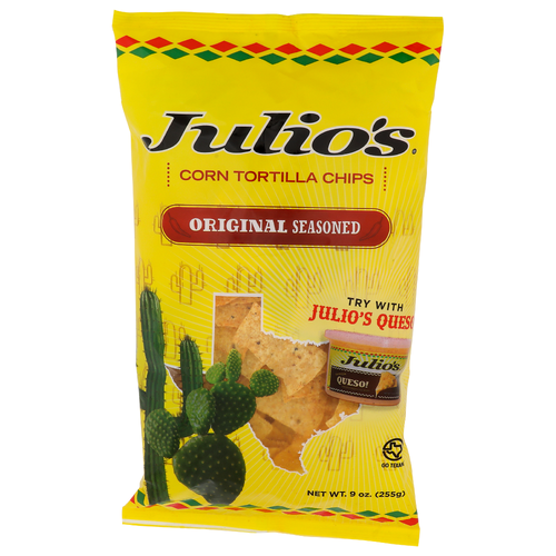 Julio's Original Seasoned Corn Tortilla Chips - 9 Ounce
