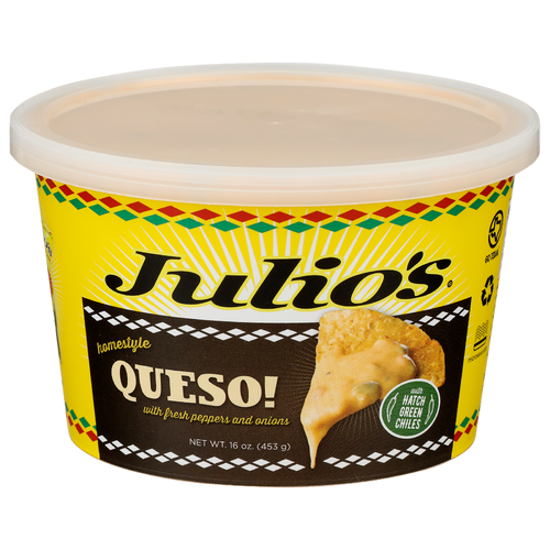 Julio's Fresh Peppers And Onions Queso! - 16 Ounce