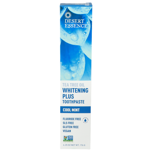 Desert Essence Cool Mint Whitening Plus Toothpaste - 6.25 Ounce