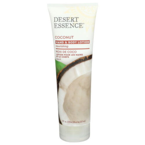 Desert Essence Coconut Nourishing Hand & Body Lotion - 8 Fluid Ounce