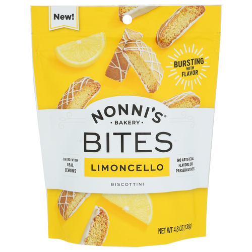 NONNI's Limoncello Biscottini Bites - 4.8 Ounce