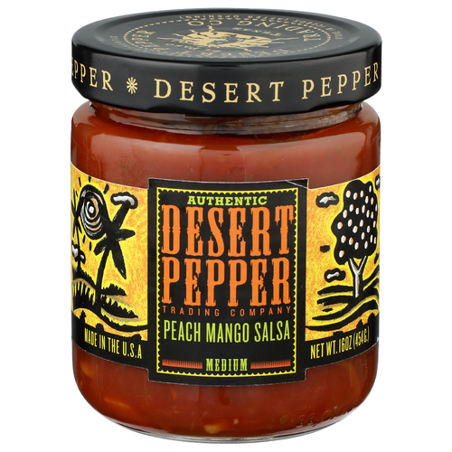 Desert Pepper Trading Co. Medium Peach Mango Salsa - 16 Ounce