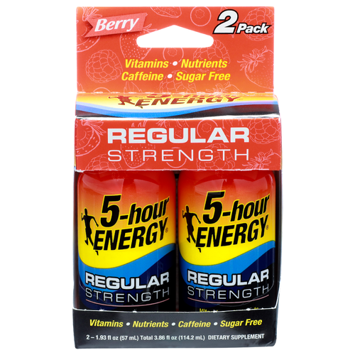 5-hour Energy Regular Strength Berry Shot - 1.93 Fluid Ounce - 2 Count Image 1 of 2