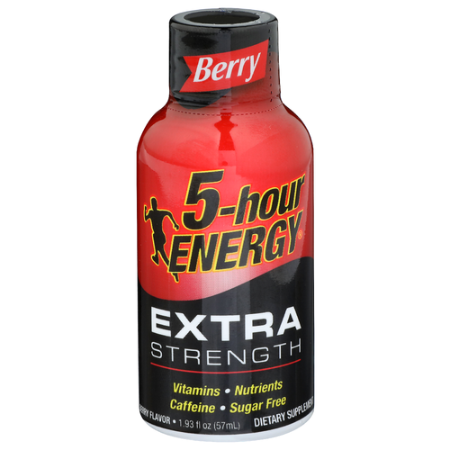 5-Hour Energy Energy Shot, Extra Strength, Berry Flavor - 1.93 Fluid Ounce