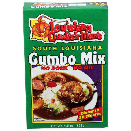 Louisiana Crawfish-Man's South Gumbo Mix - 4.5 Ounce
