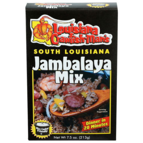 Louisiana Crawfish-Man's South Jambalaya Mix - 7.5 Ounce