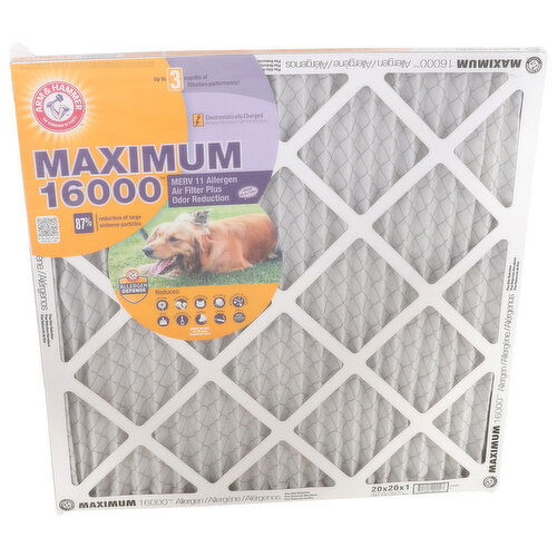 Arm & Hammer Maximum 16000 Allergen - 1 Each