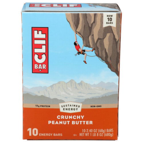 CLIF BAR 24z Crunchy Pb 10pk 4 - 2.4 Ounce - 10 Count