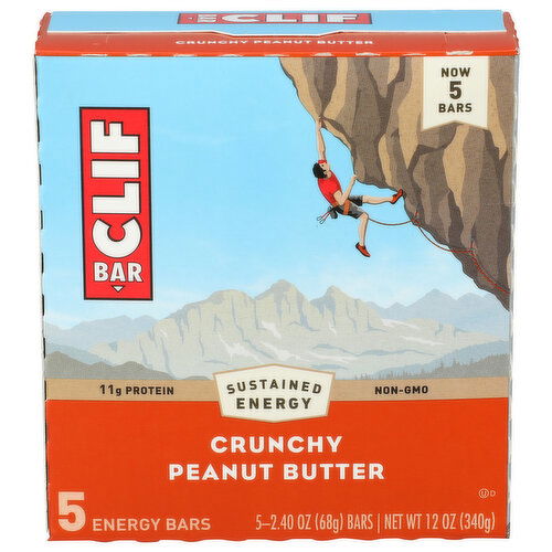 CLIF BAR 12z Crunchy Pb 5pk 9 - 2.4 Ounce - 5 Count