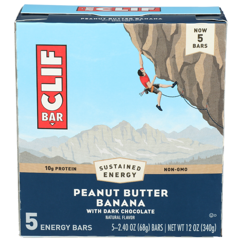 CLIF Bar Pnut Ban Dk Choc - 2.4 Ounce - 5 Count