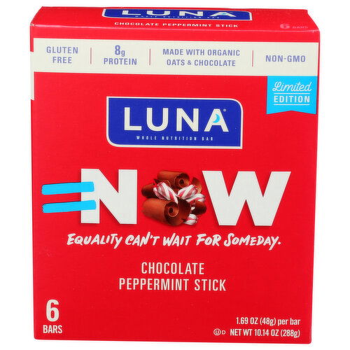 Luna Chocolate Peppermint Stick - 1.69 Ounce - 6 Count