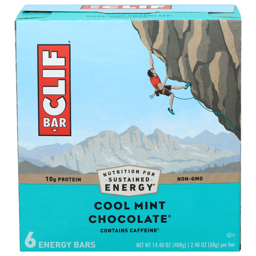 Clif Bar Cool Mint Chocolate Protein Energy Bars - 2.4 Ounce - 6 Count Image 1 of 4