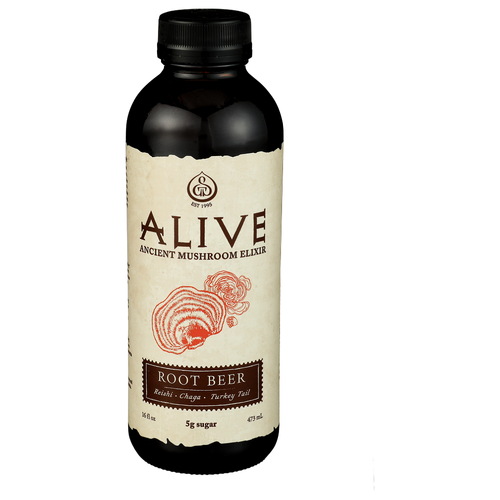 GT's Living Foods Root Beer Adaptogenic Tea Alive Mushroom Elixir - 16 Fluid Ounce Image 1 of 4