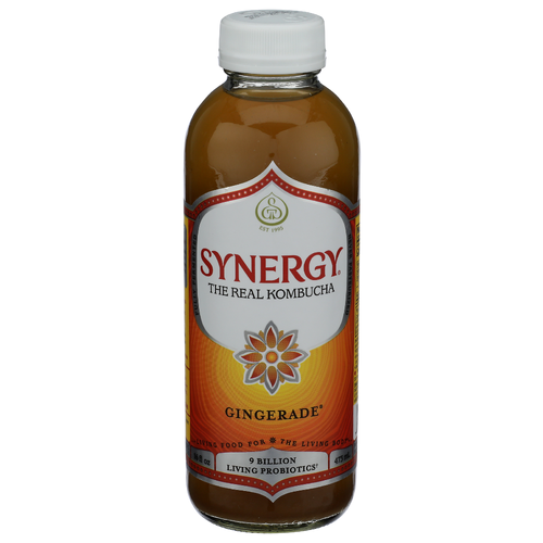 GT'S SYNERGY Gingerade Kombucha - 16 Fluid Ounce