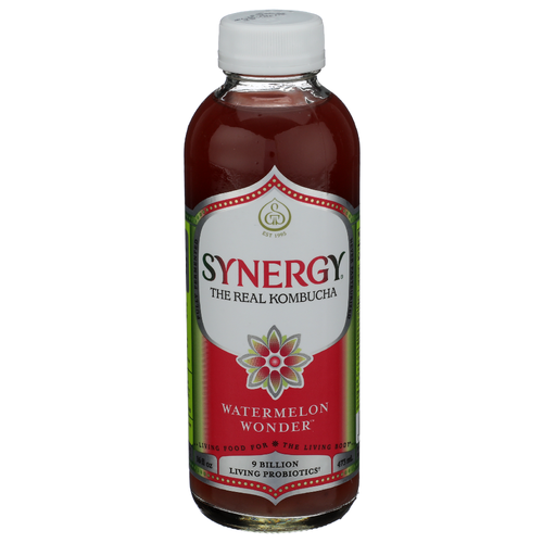 GT'S LIVING FOODS Watermelon Wonder Kombucha Wonder® - 16 Fluid Ounce