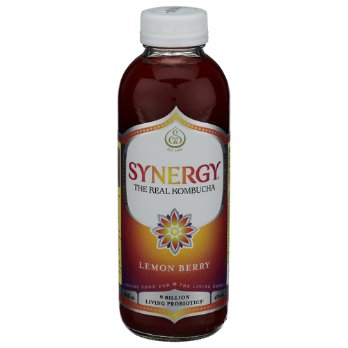 GT'S LIVING FOODS Lemon Berry Kombucha - 16 Fluid Ounce