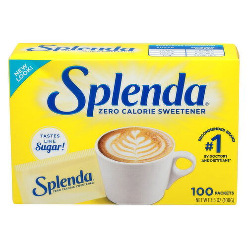 Splenda Zero Calorie Sweetener - 0.035 Ounce - 100 Count