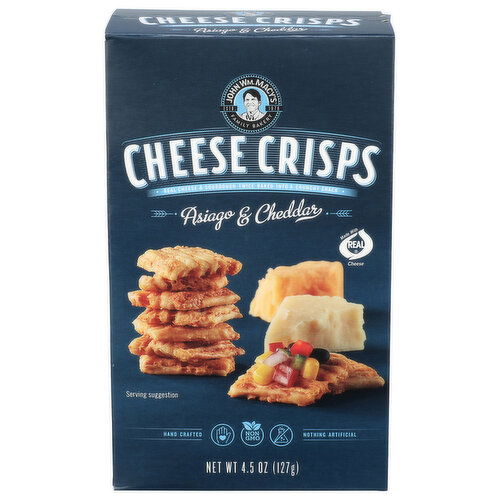 John WM. MACY's Asiago And Cheddar Crisp Crisps Asiago & Cheddar - 4.5 Ounce Image 1 of 4