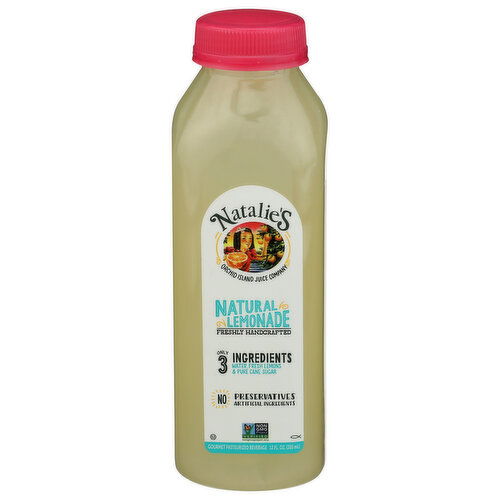 NATALIE'S ORCHID ISLAND JUICE COMPANY Water, Lemon And Pure Cane Sugar Natural Lemonade - 12 Fluid Ounce