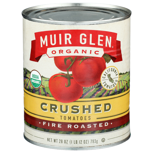 Muir Glen Fire Roasted Crushed Tomatoes - 28 Ounce