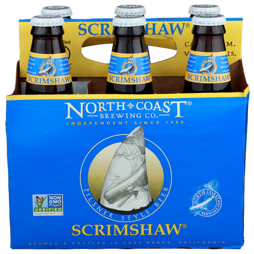 North Coast Brewing CO. Pilsner Style Beer Scrimshaw - 12 Ounce - 6 Count Image 1 of 2