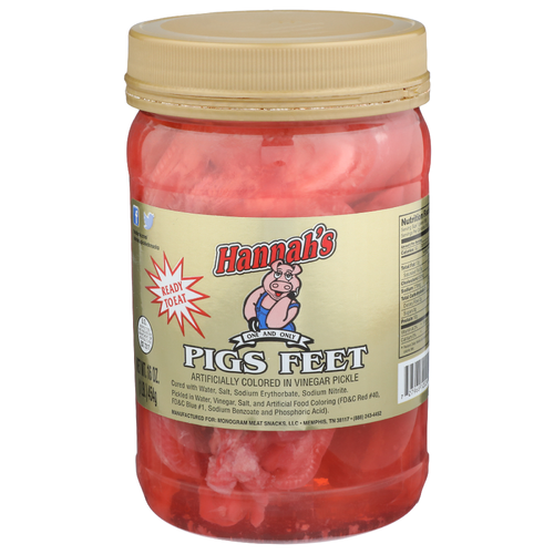 Hannah's Pigs Feet - 16 Ounce
