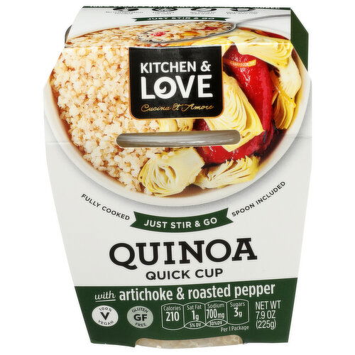 Kitchen & Love Rte Quinoa Meal Artichoke & Roasted Peppers Pepper - 7.9 Ounce