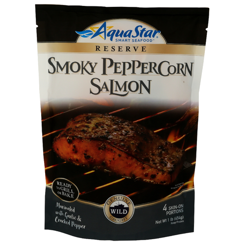 Aqua Star Smoky Peppercorn Salmon - 0.25 Pound - 4 Count
