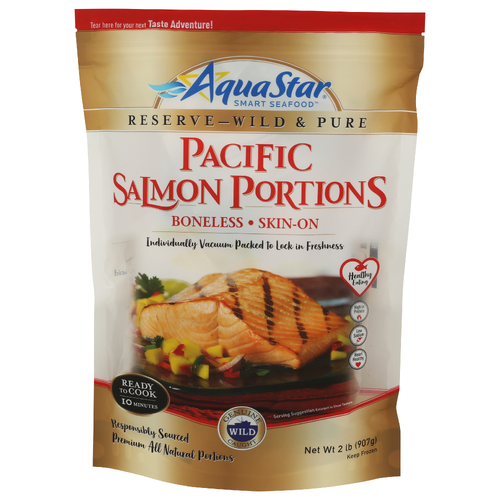 Aqua Star Smart Seafood Pacific Salmon Portions - 2 Pound