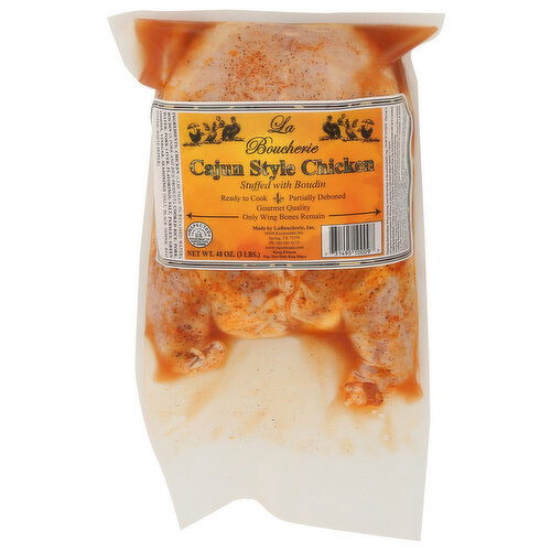 La Boucherie Whole Deboned Cajun Style Chicken Stuffed With Boudin - 48 Ounce
