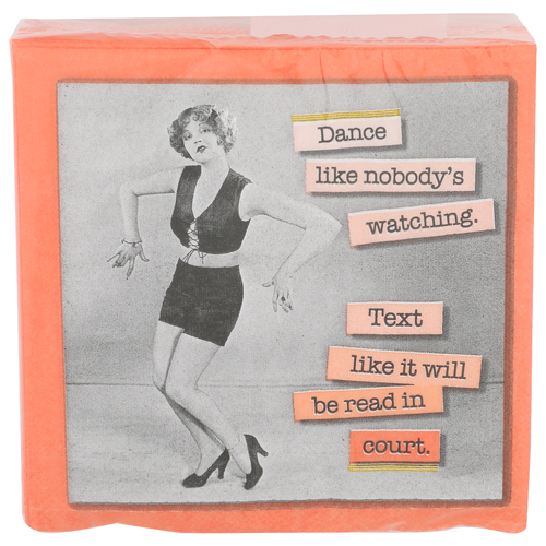Design Design Text Read In Court Beverage Napkins - 20 Count Image 1 of 2