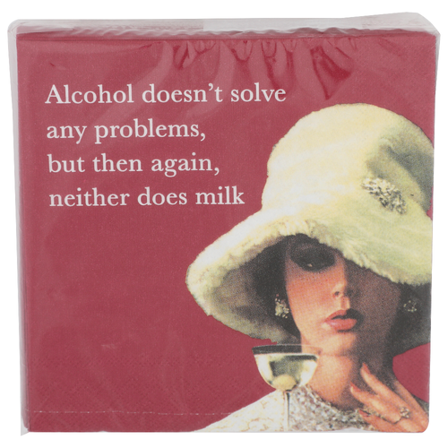 Design Designl Doesn't Solve Any Problems, But Then Again Neither Does Milk Beverage Napkins - 20 Count
