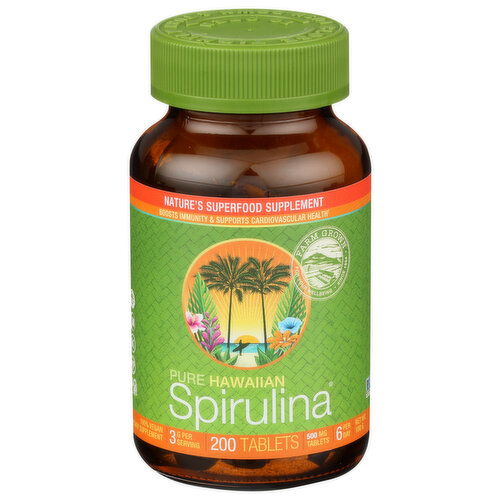 Nutrex Hawaii Hawaiian Spirulina500mg Tablets - 200 Each