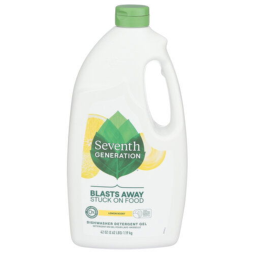 Seventh Generation Lemon Dishwasher Gel - 42 Ounce