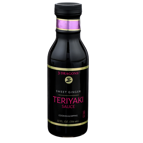 3 Dragons Sweet Ginger Teriyaki Sauce - 12 Fluid Ounce
