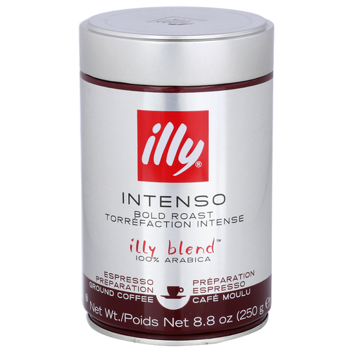 Illy Caffe Ground Dark Roast Intenso Scuro - 8.8 Ounce