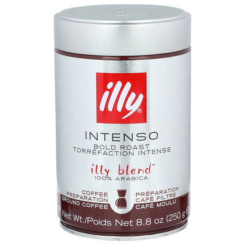 Illy Intenso Bold Roast Ground Arabica Coffee - 8.8 Ounce Image 1 of 3
