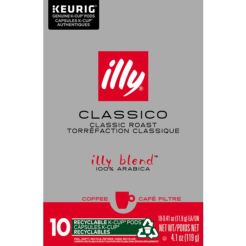 Illy Caffe Capsule Keurig K-Cup Classico Medium - 0.41 Ounce - 10 Count Image 1 of 3