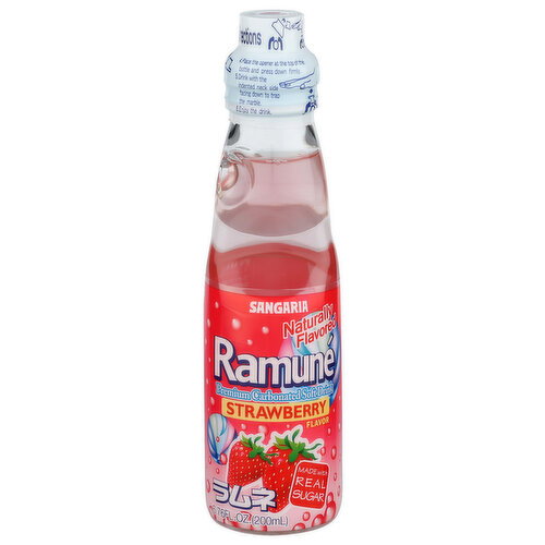 Sangaria Ramune Strawberry - 6.76 Fluid Ounce