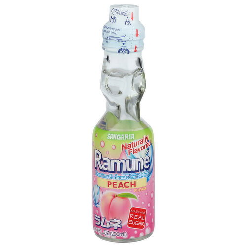Sangaria Ramune Peach - 6.76 Fluid Ounce