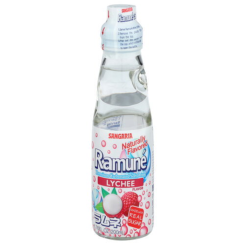 Sangaria Ramune Lychee - 6.76 Fluid Ounce