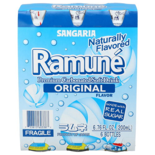 Sangaria Ramune Original - 6.76 Fluid Ounce - 6 Count