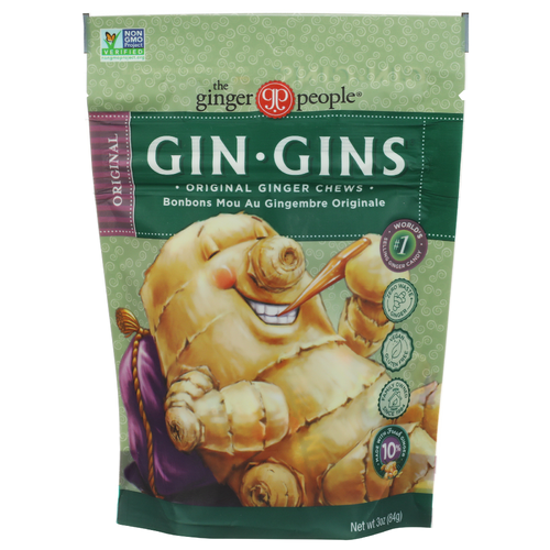 The Ginger People Chew Gin Gins Original Chewy Candy - 3 Ounce