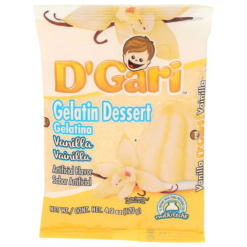 D'GARI Gelatina Vanilla Wmlk - 4.2 Ounce