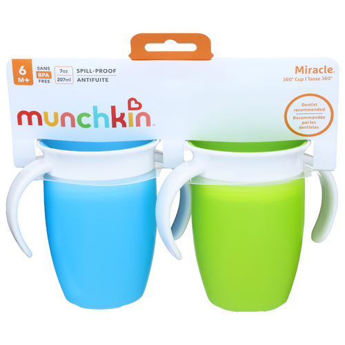 Munchkin Miracle 360° Cup - 7 Ounce - 2 Count