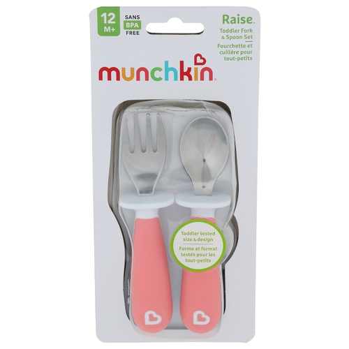 Munchkin Raise Toddler Fork & Spoon Set - 1 Each Image 1 of 2