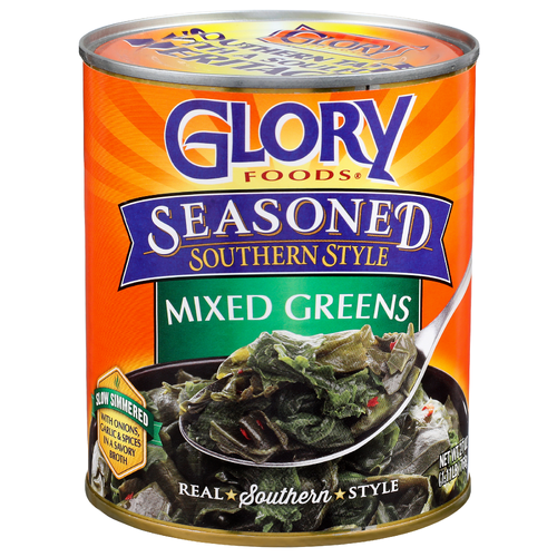 Glory Foods Seasoned Southern Style Mixed Greens - 27 Ounce